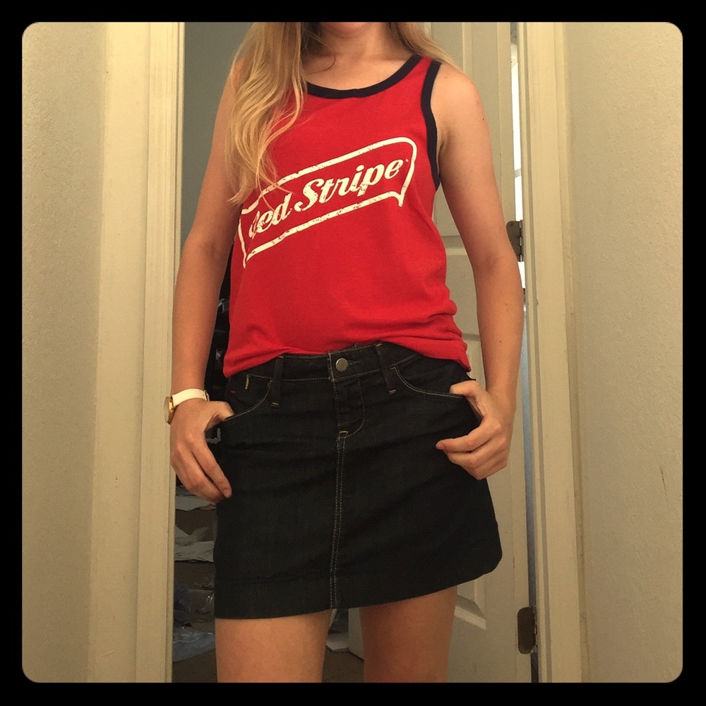 Red Stripe Tank Top